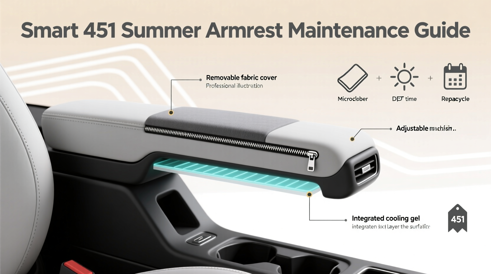 smart451 armrest maintenance summer