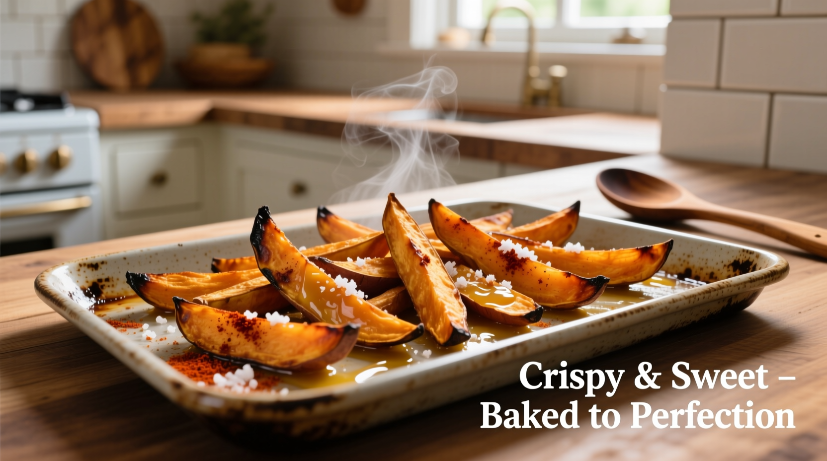 baked sweet potato fries in oven