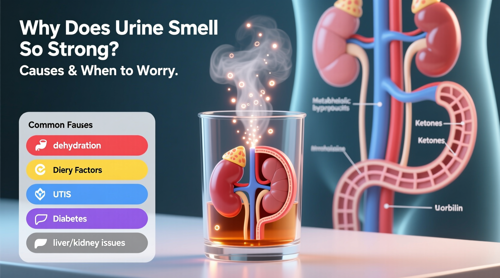 why does my urine smell so strong causes when to worry