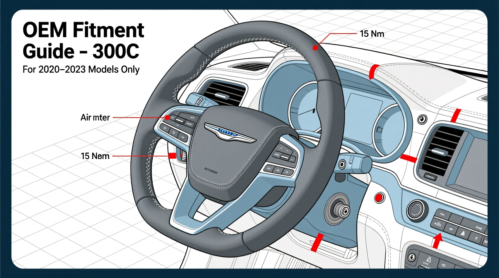 300c steering wheel replacement
