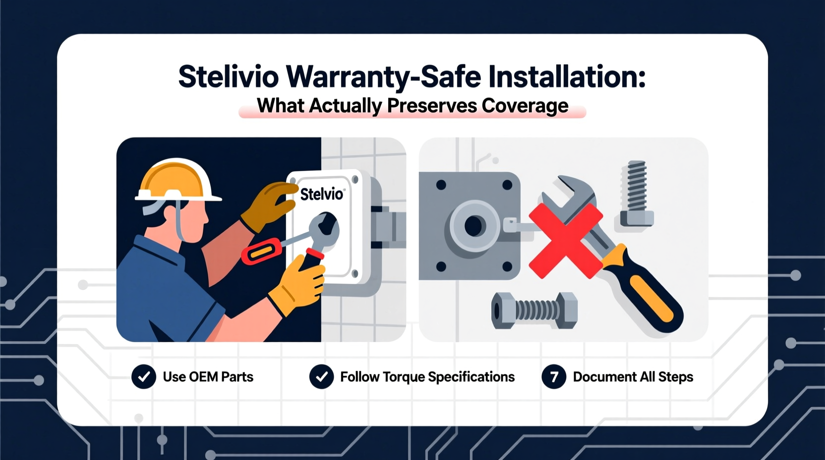 stelvio warranty safe install