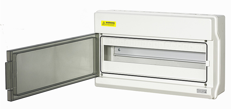 18 Way waterproof industrial ABS PC 381*230*110mm custom surface mounted mcb distribution box