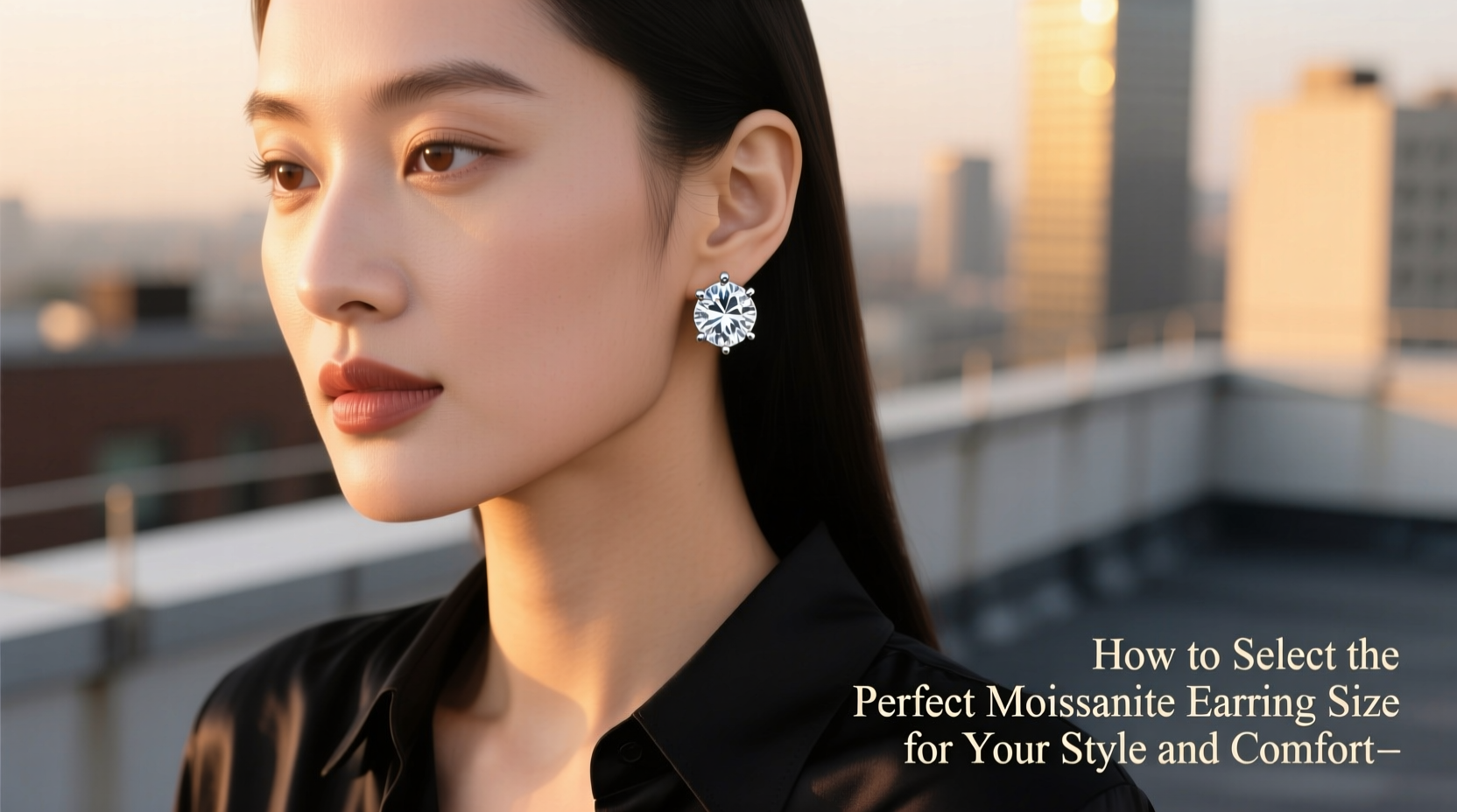 how to select the perfect moissanite earring size for your style and comfort