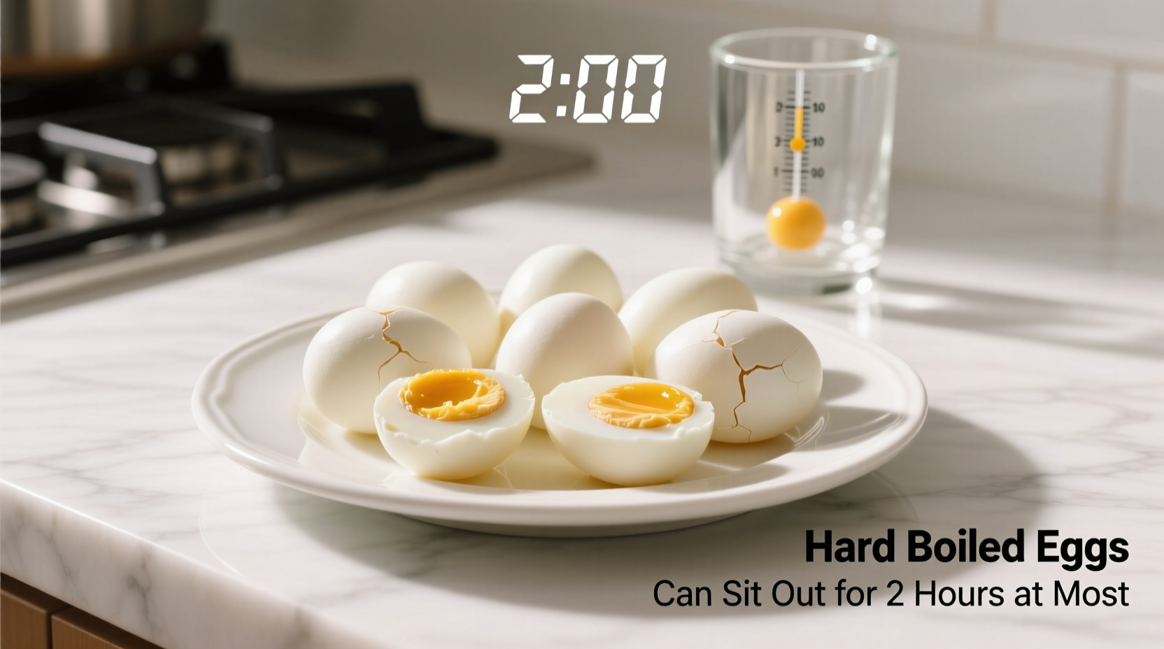 how long can hard boiled eggs sit out for easter
