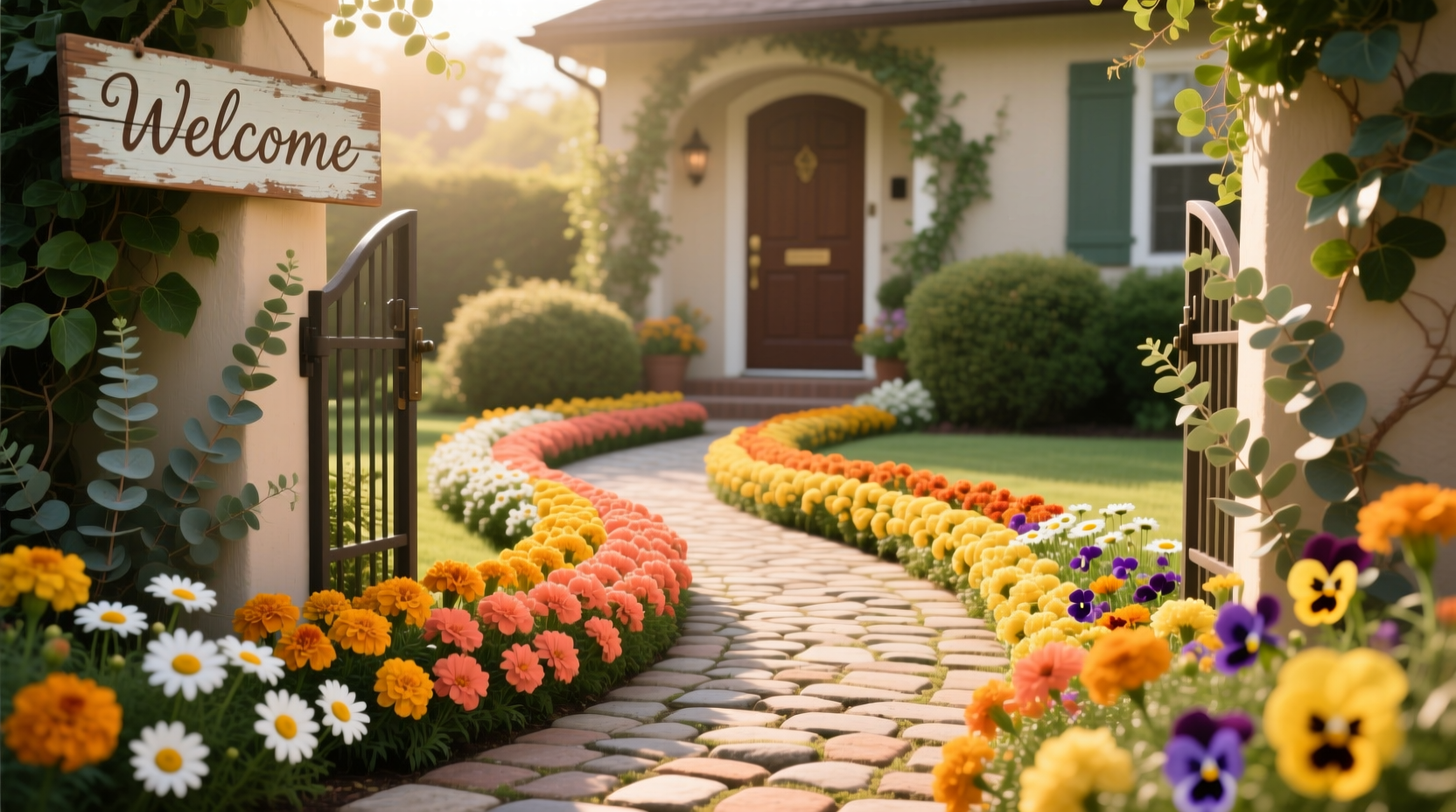 transform your entrance with a smiling flower carpet step by step decorating tips for a warm welcome