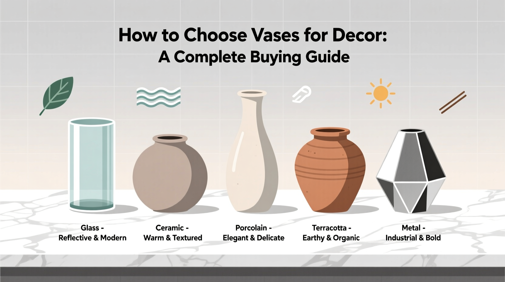 Vase Guide How to Choose Vases for Decor: A Complete Buying Guide