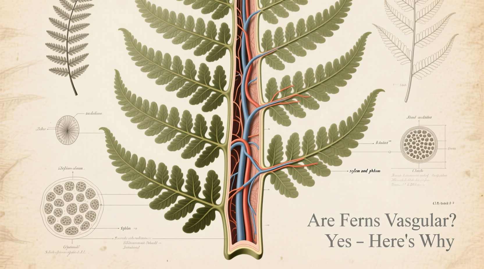 are ferns vascular