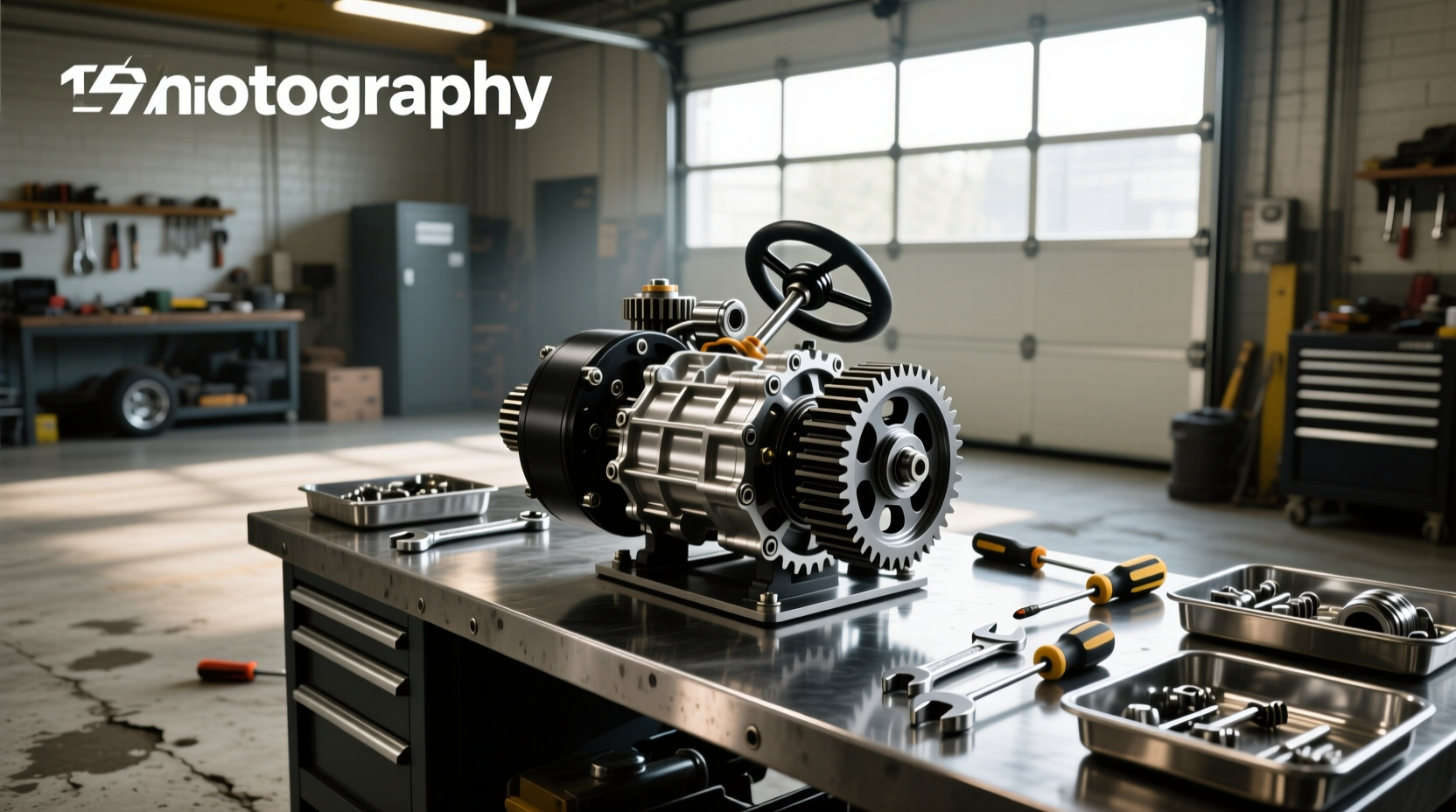 5 speed go kart transmission with reverse guide