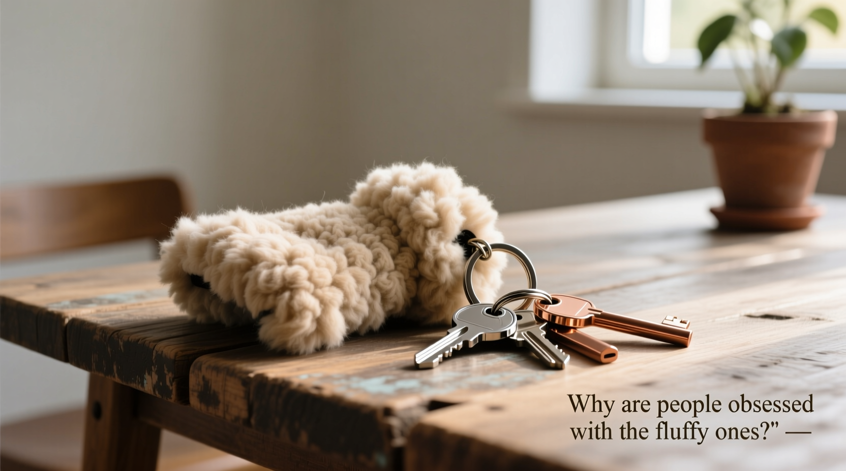 sheepskin vs metal keychains why is everyone obsessed with the fluffy ones