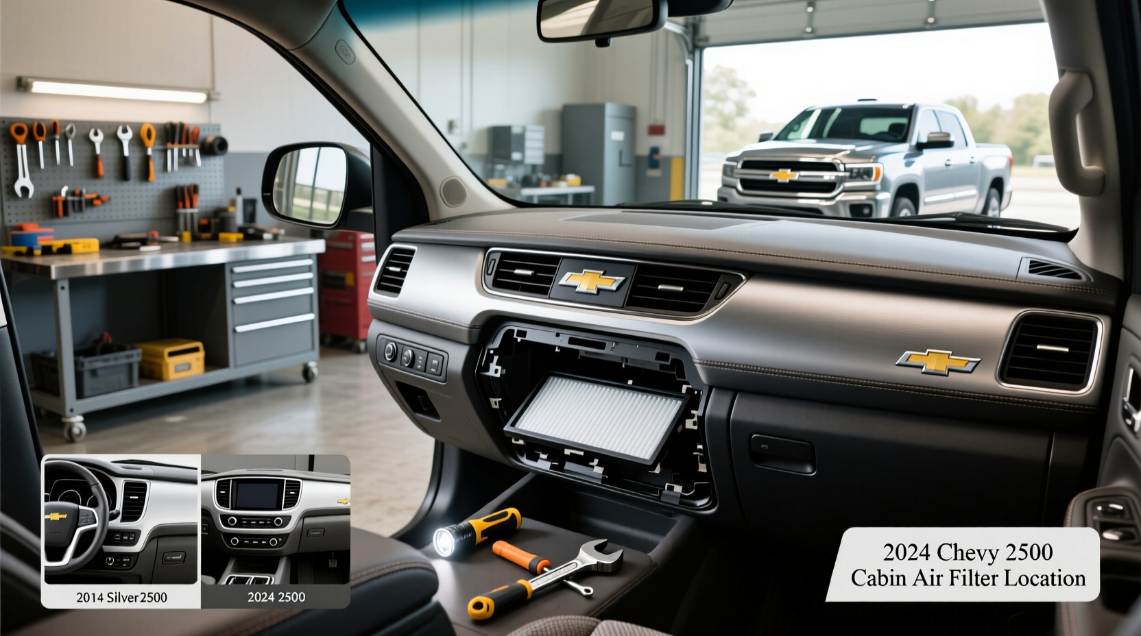 Cabin Air Filter Location Guide for Chevy Silverado 2500
