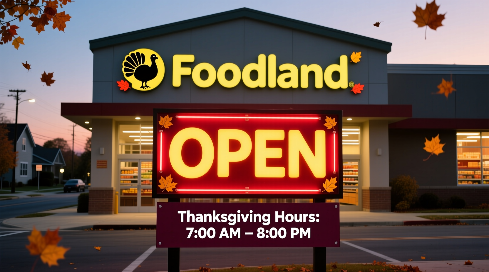 is foodland open on thanksgiving