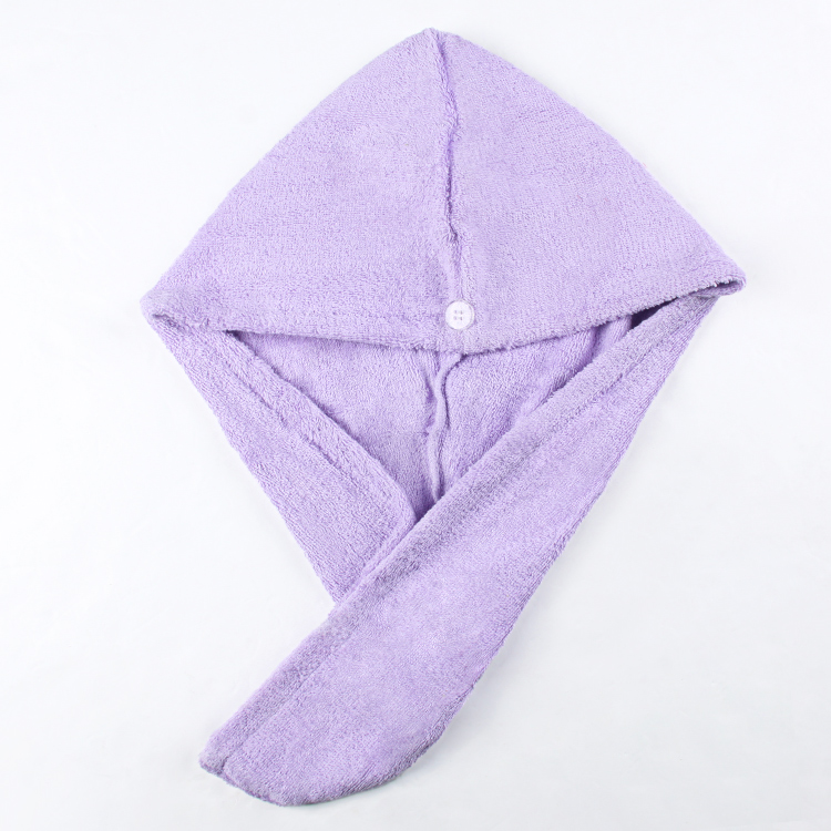 High quality wholesale soft cotton quick dry high absorbent wrap hair towel