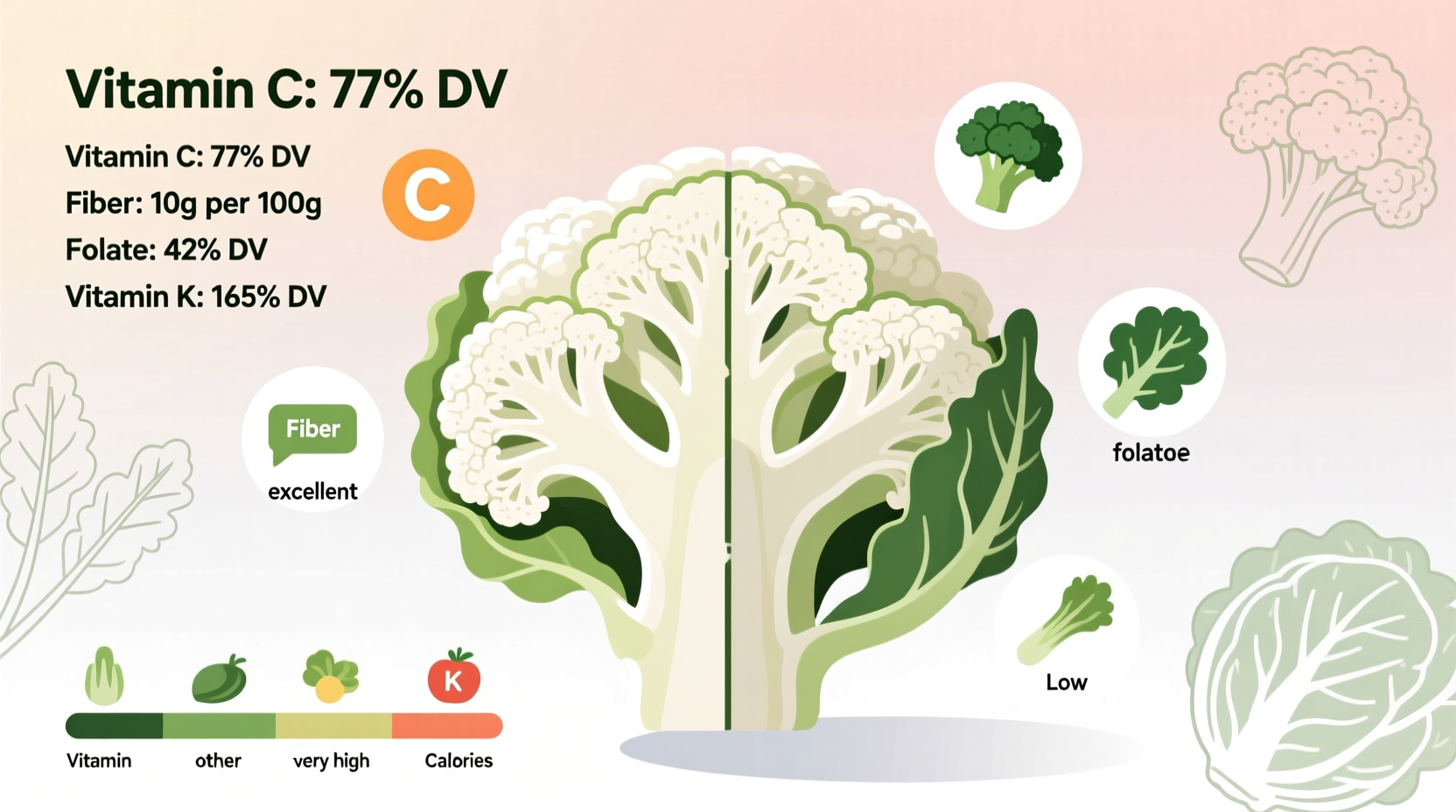 Raw Cauliflower Nutrition Facts & Health Benefits