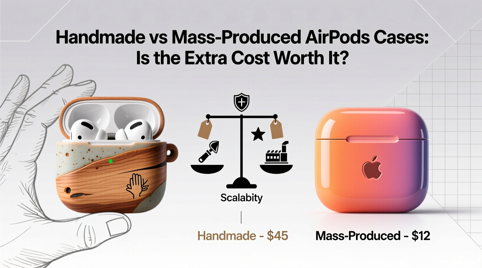 handmade vs mass produced airpods cases is the extra cost worth it