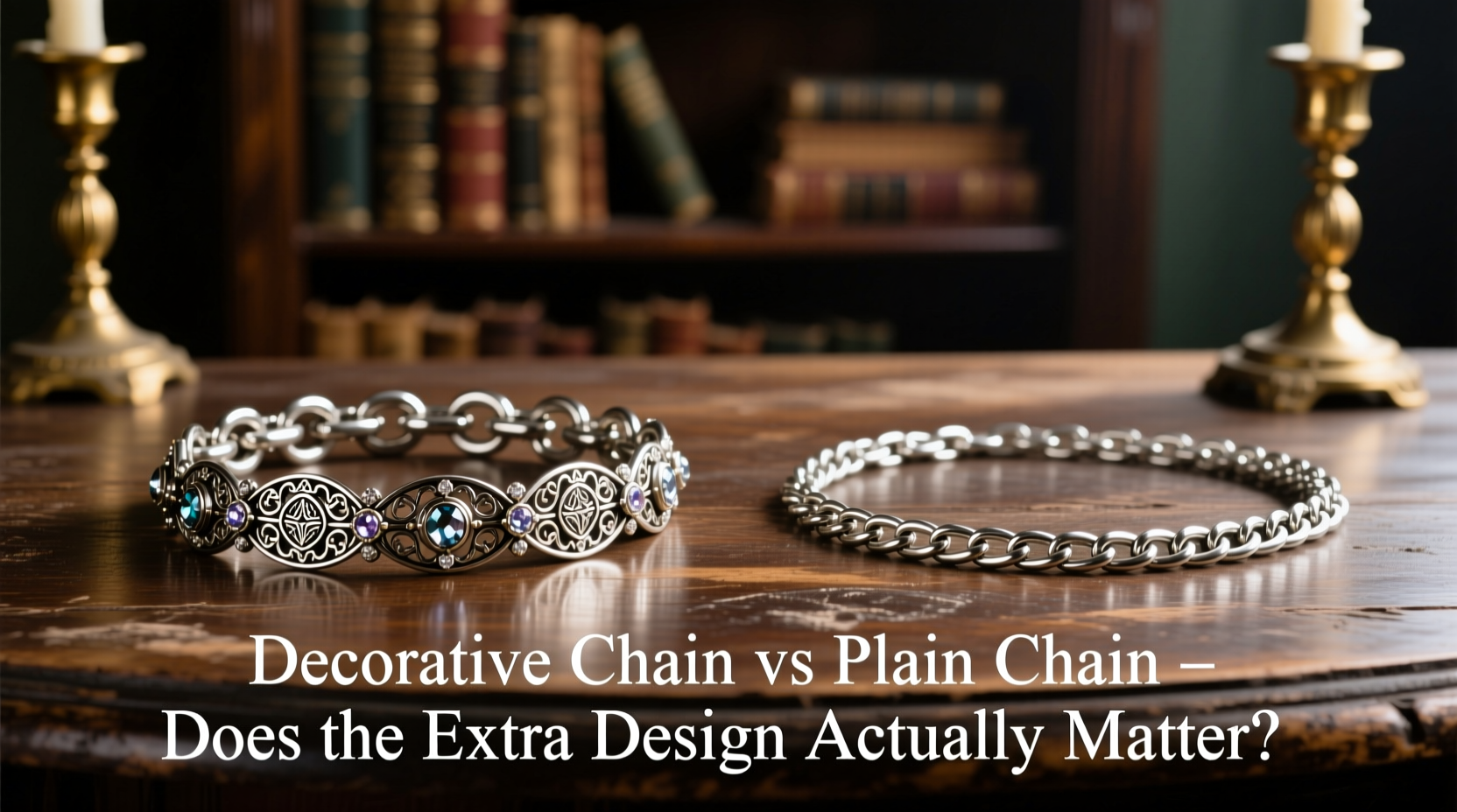 decorative chain vs plain chain does the extra design actually matter