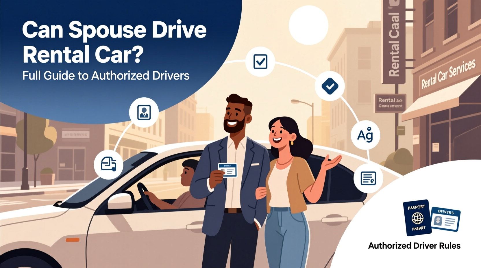 can spouse drive rental car
