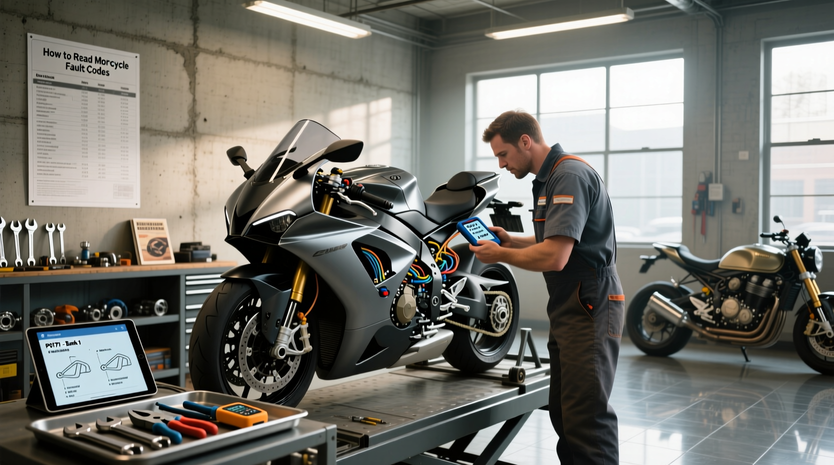 How to choose motorcycle fault codes, How to read codes on a motorcycle?