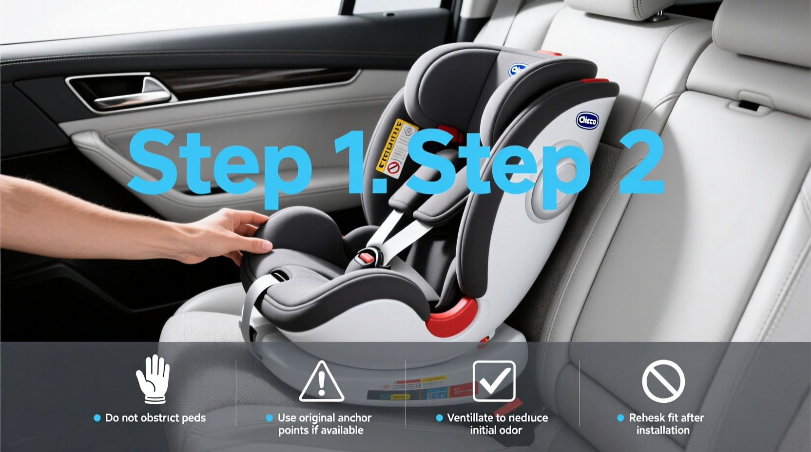 how to remove chicco booster seat from car