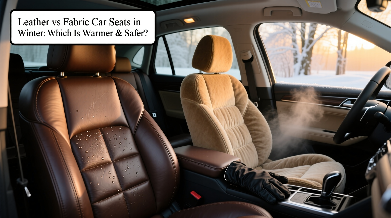 Leather vs Fabric Car Seats in Winter: Which Is Warmer & Safer?