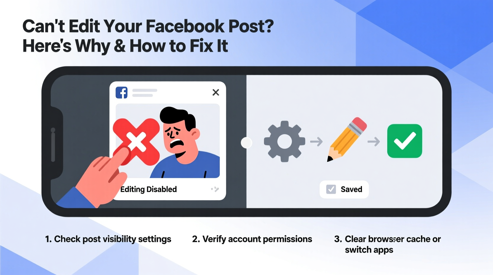 cant edit your facebook post heres why how to fix it