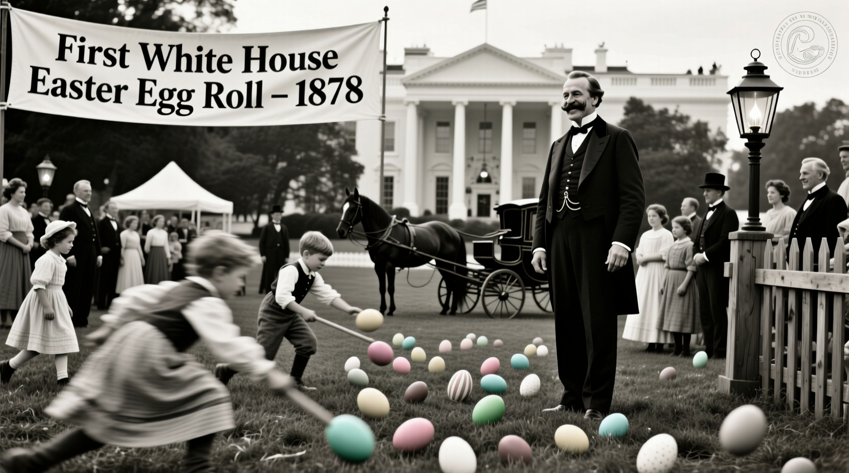 which president hosted the first white house easter egg roll