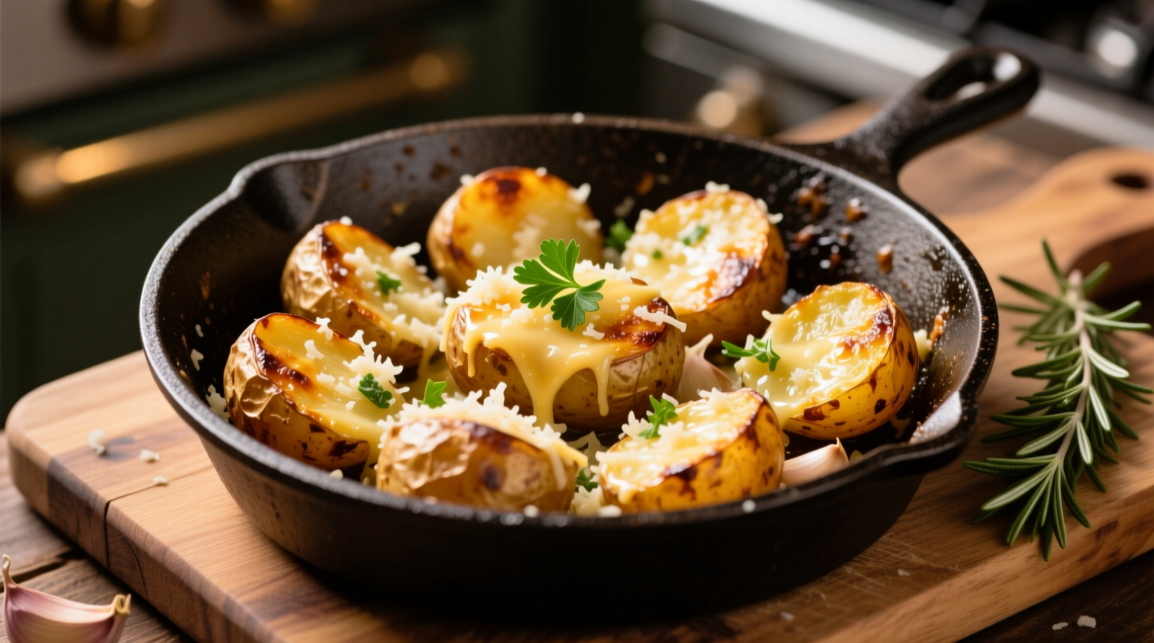 Röstkartoffeln mit Knoblauch und Parmesan: Profi-Anleitung