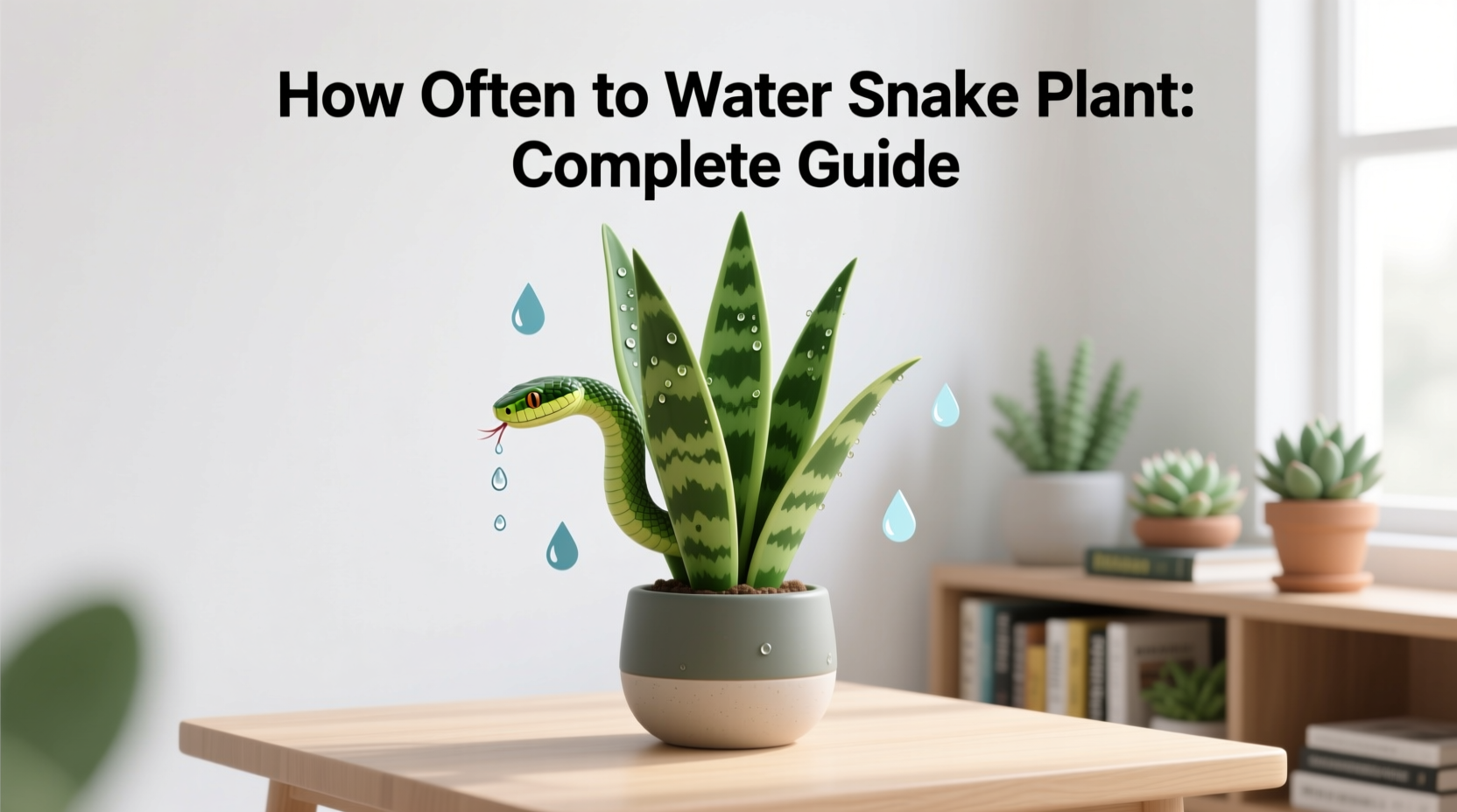 how often do i water snake plant