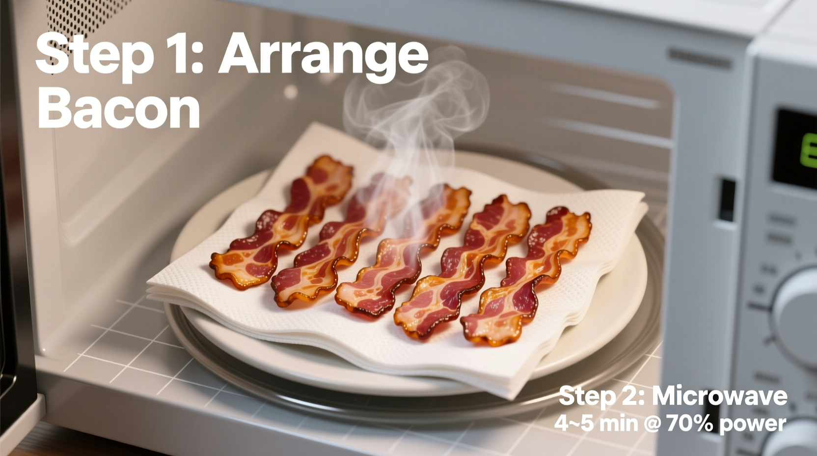 how do you cook bacon in the microwave