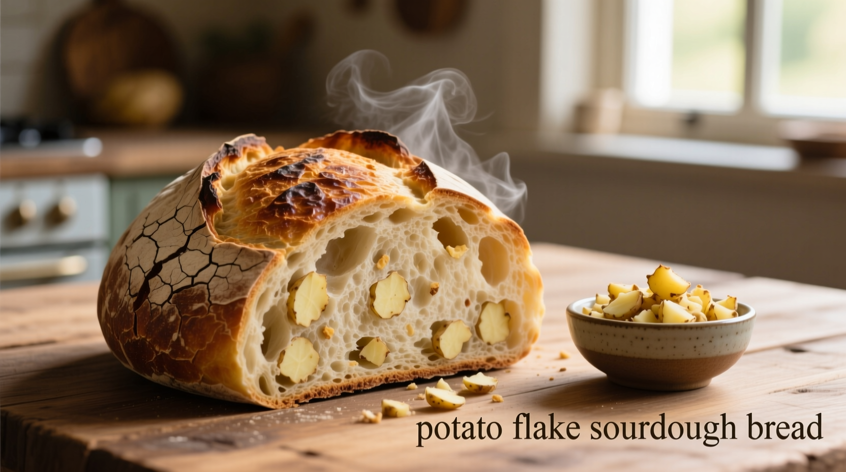 potato flake sourdough bread