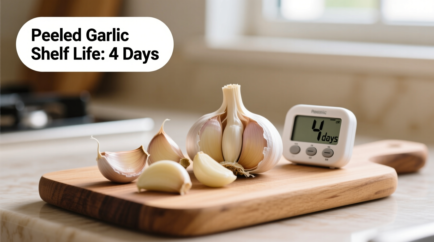 how long does peeled garlic last