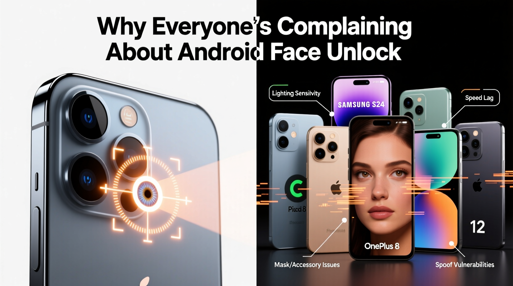 iphone face id vs android face unlock why is everyone complaining about android