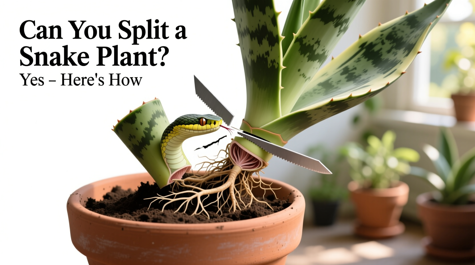 can you split a snake plant