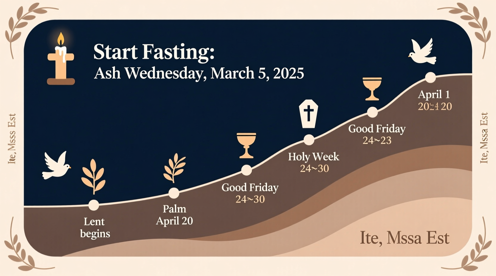 when to start fasting for easter 2025