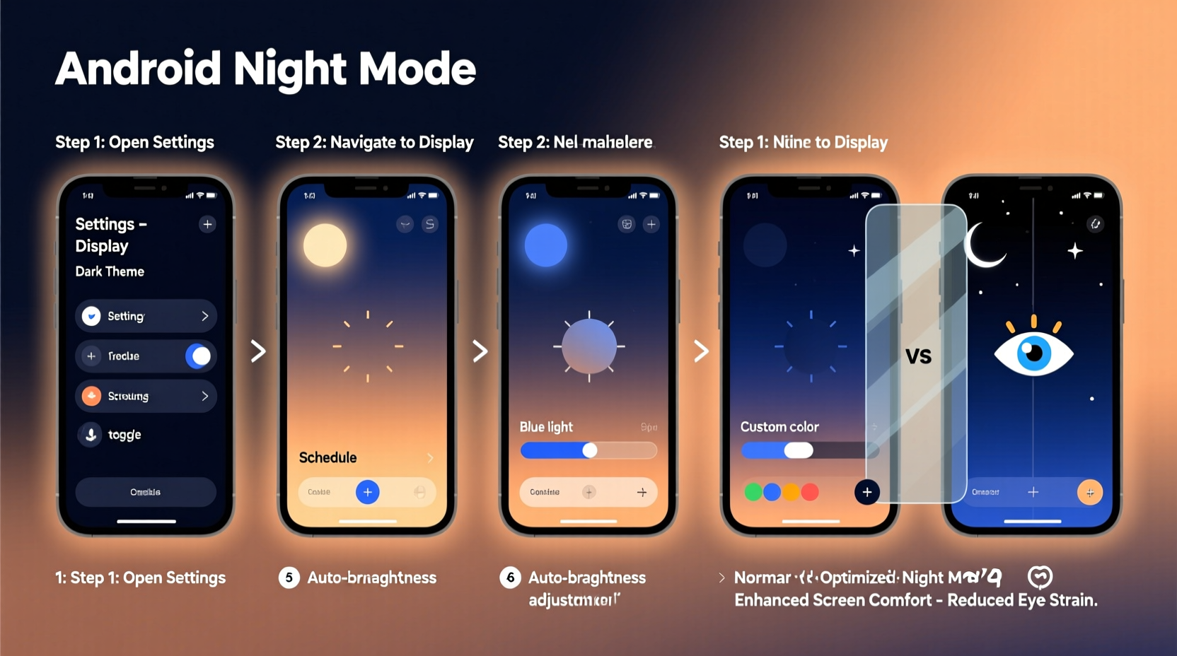 mastering night mode on android a step by step guide to enhance your screen comfort