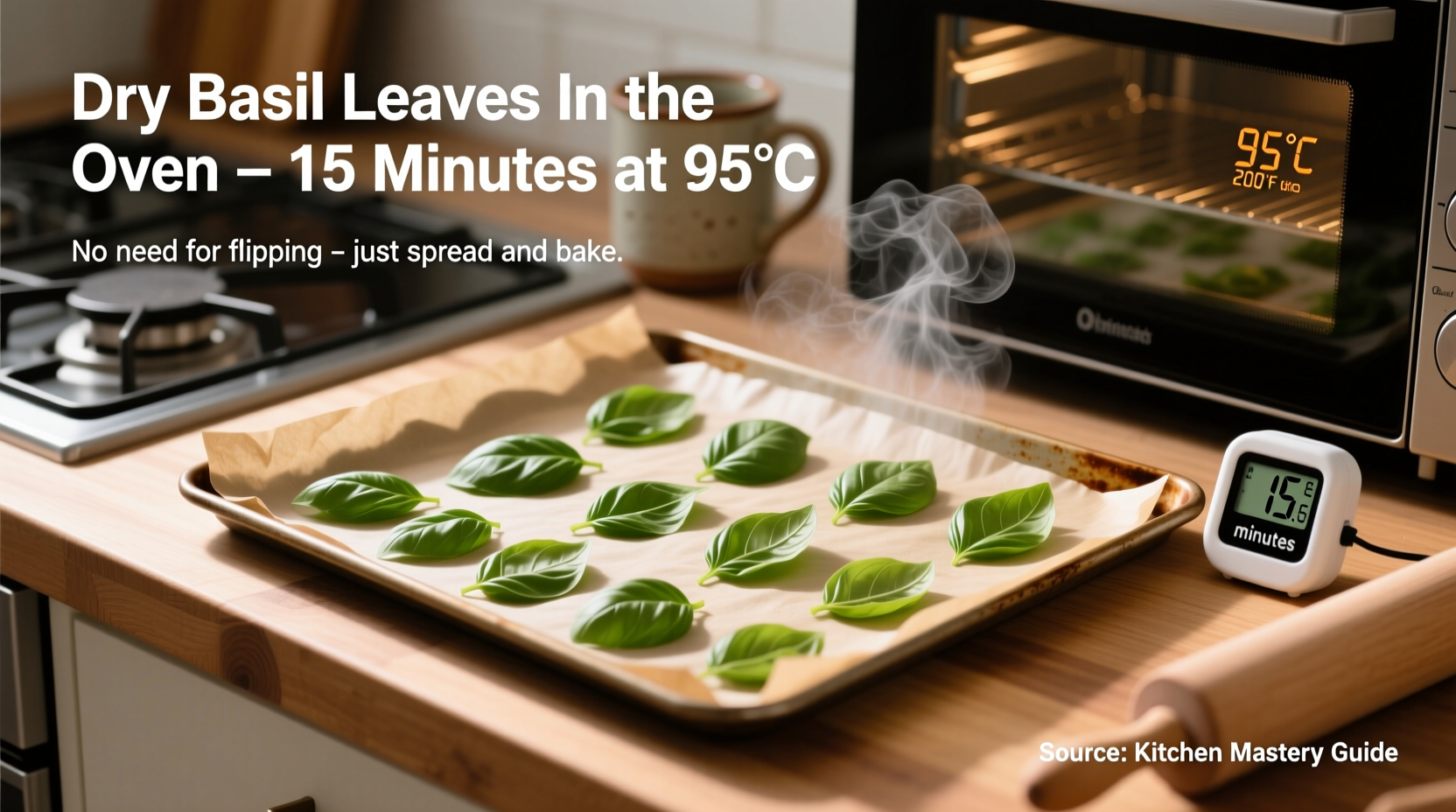 How to Dry Basil Leaves in the Oven Quickly