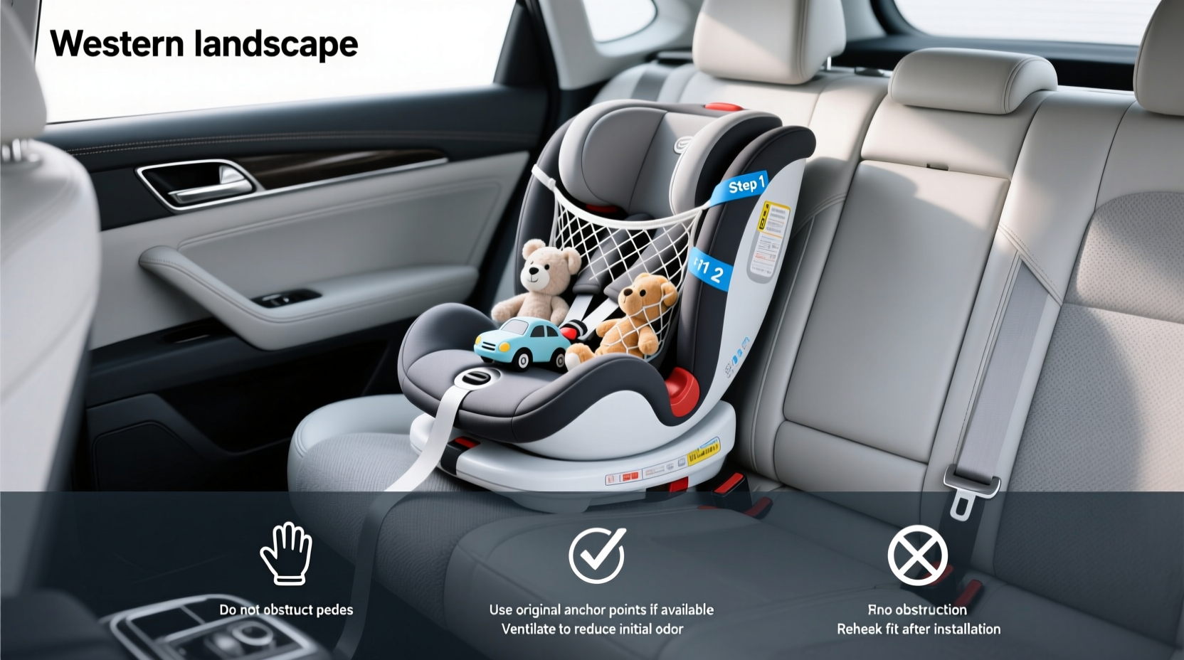 childs net to hold toys in car back seat