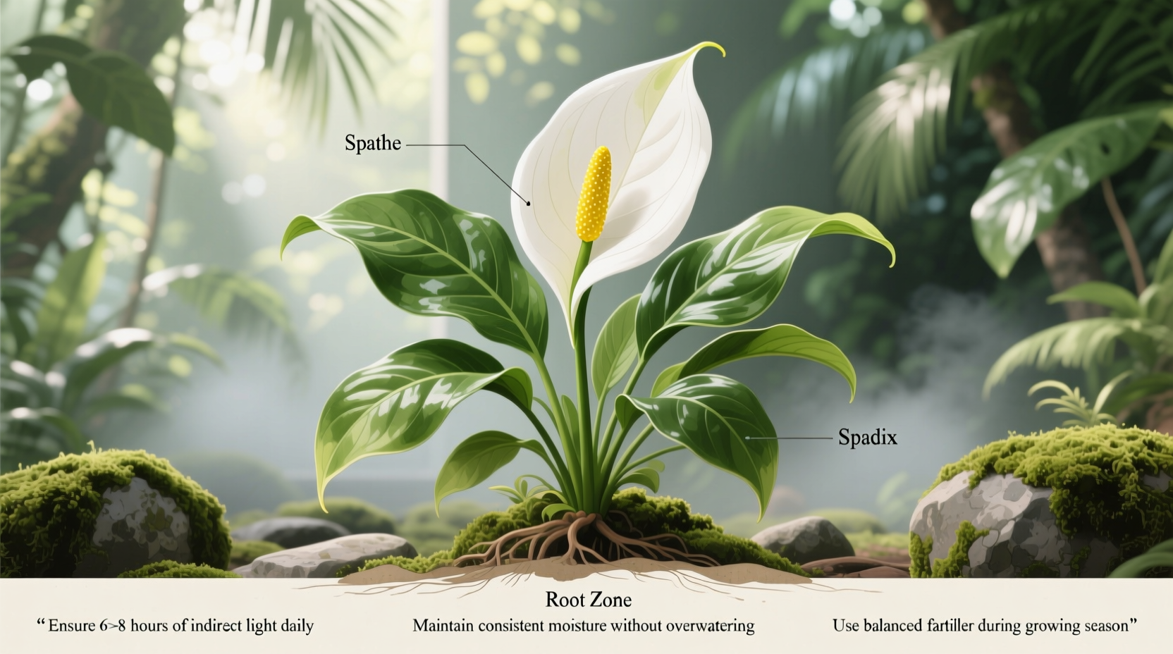 how to get a peace lily to flower