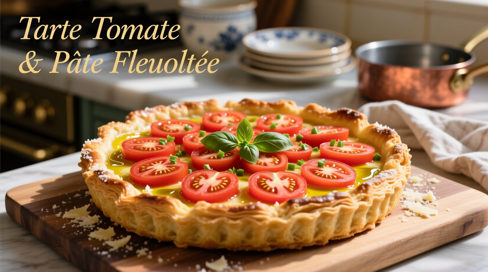 Perfect Puff Pastry Tomato Tart Recipe in 45 Minutes