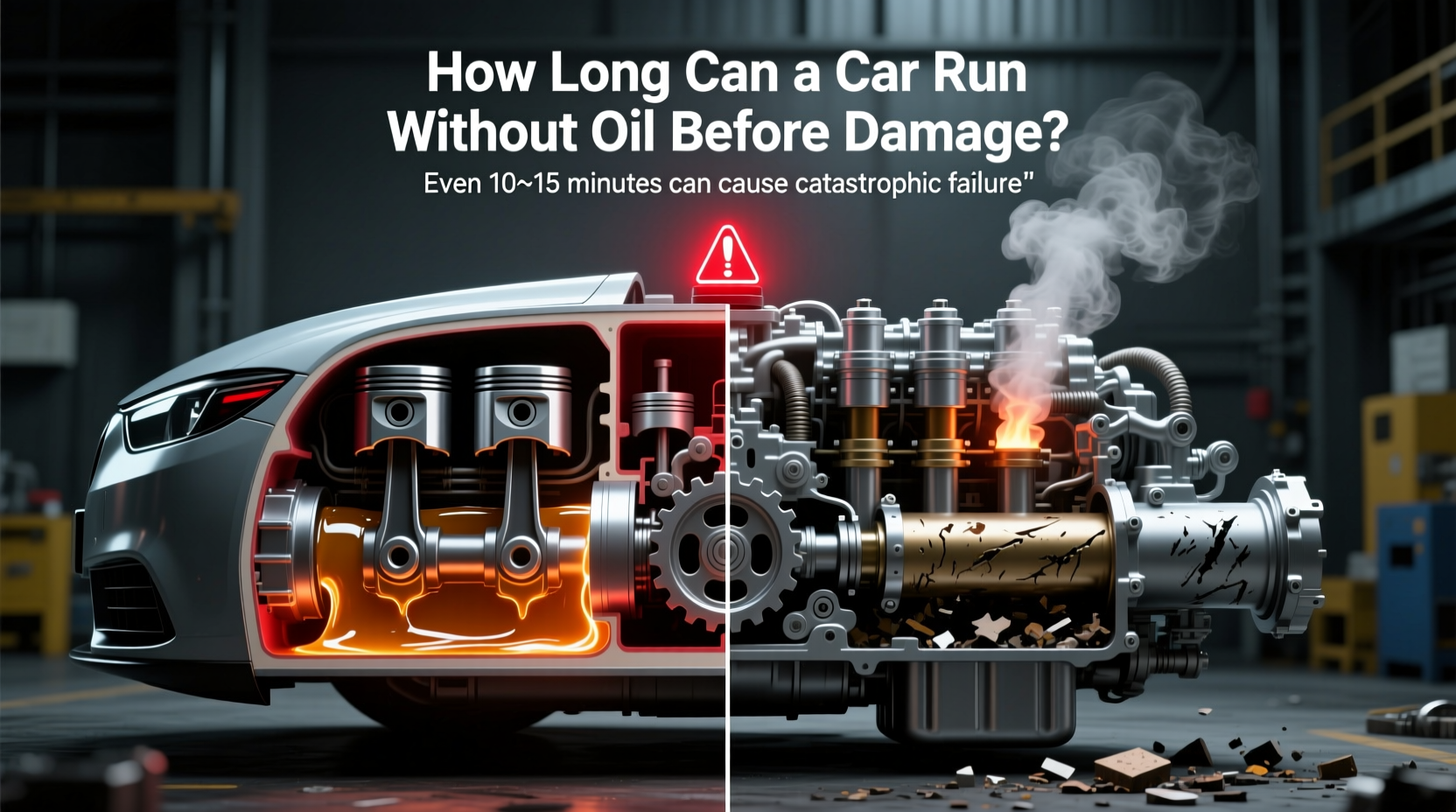 how long can a car run without oil