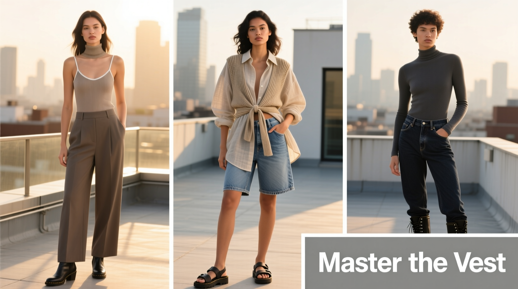 mastering the sleeveless vest top stylish ways to wear and layer with confidence