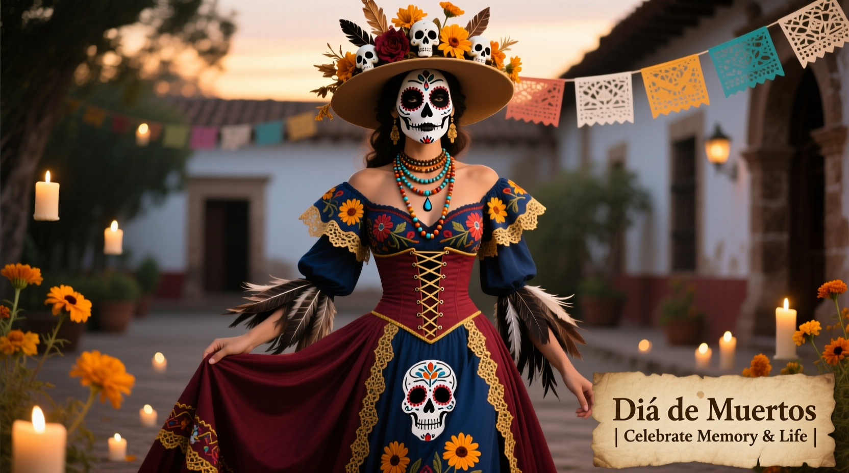 day of the dead womens costume diy