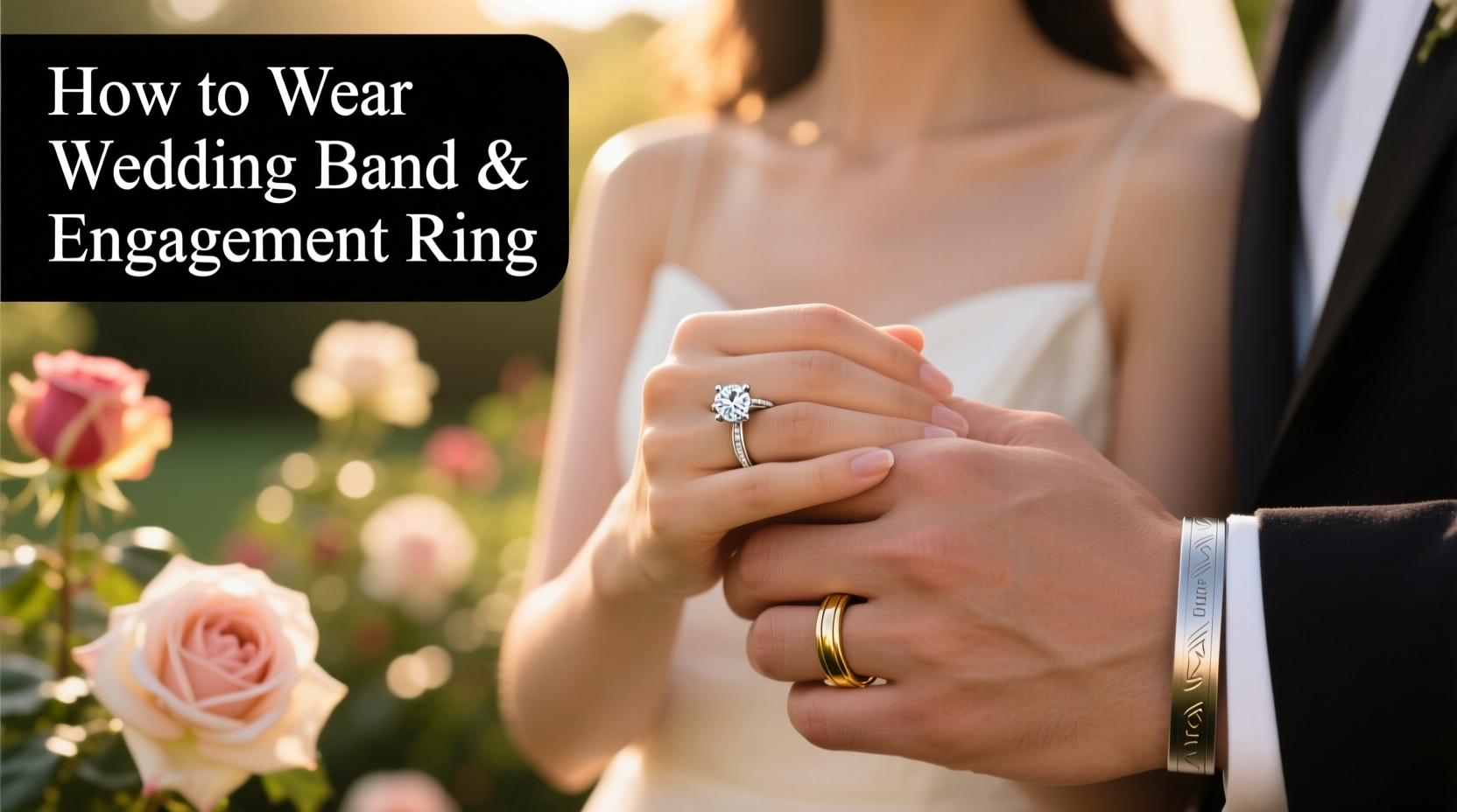 how to wear wedding band and engagement