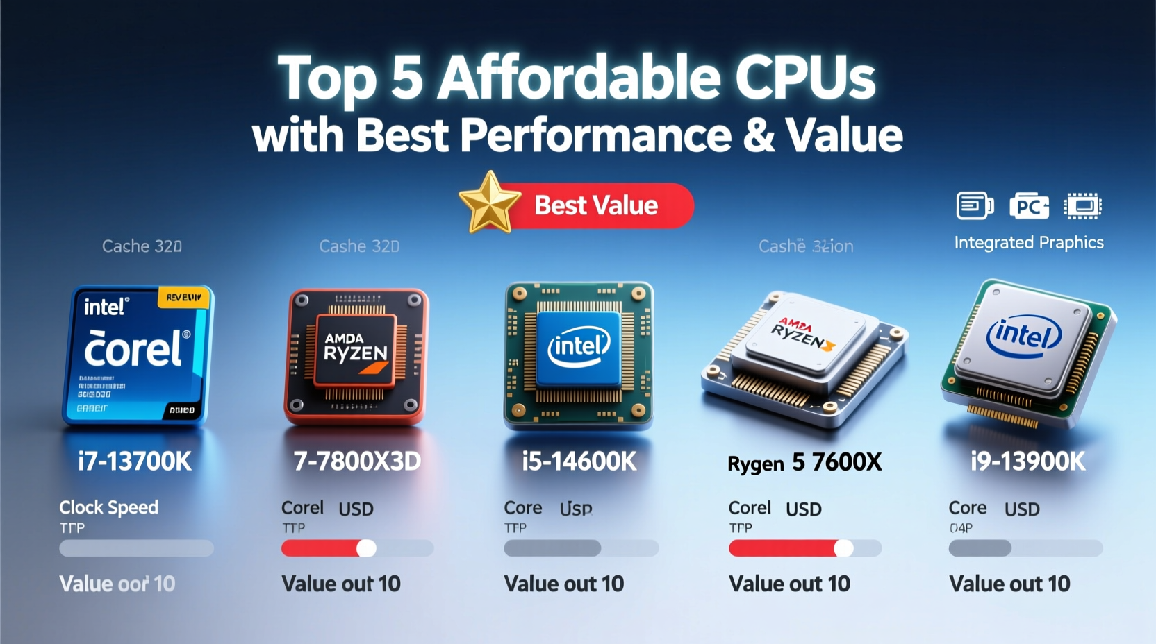 affordable options for the best cpu on the market with top specs and value