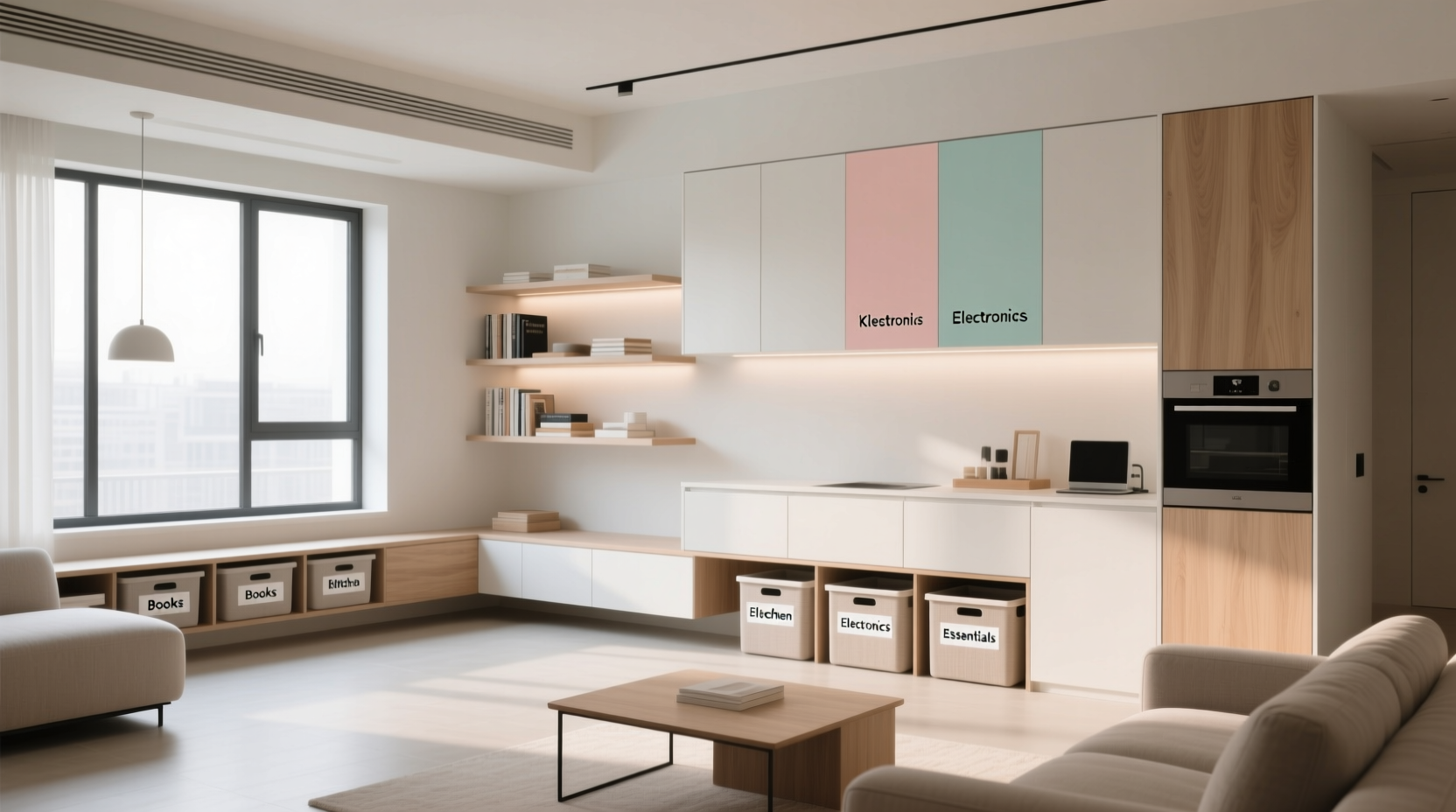 de clutter with a category plan instead of going room b