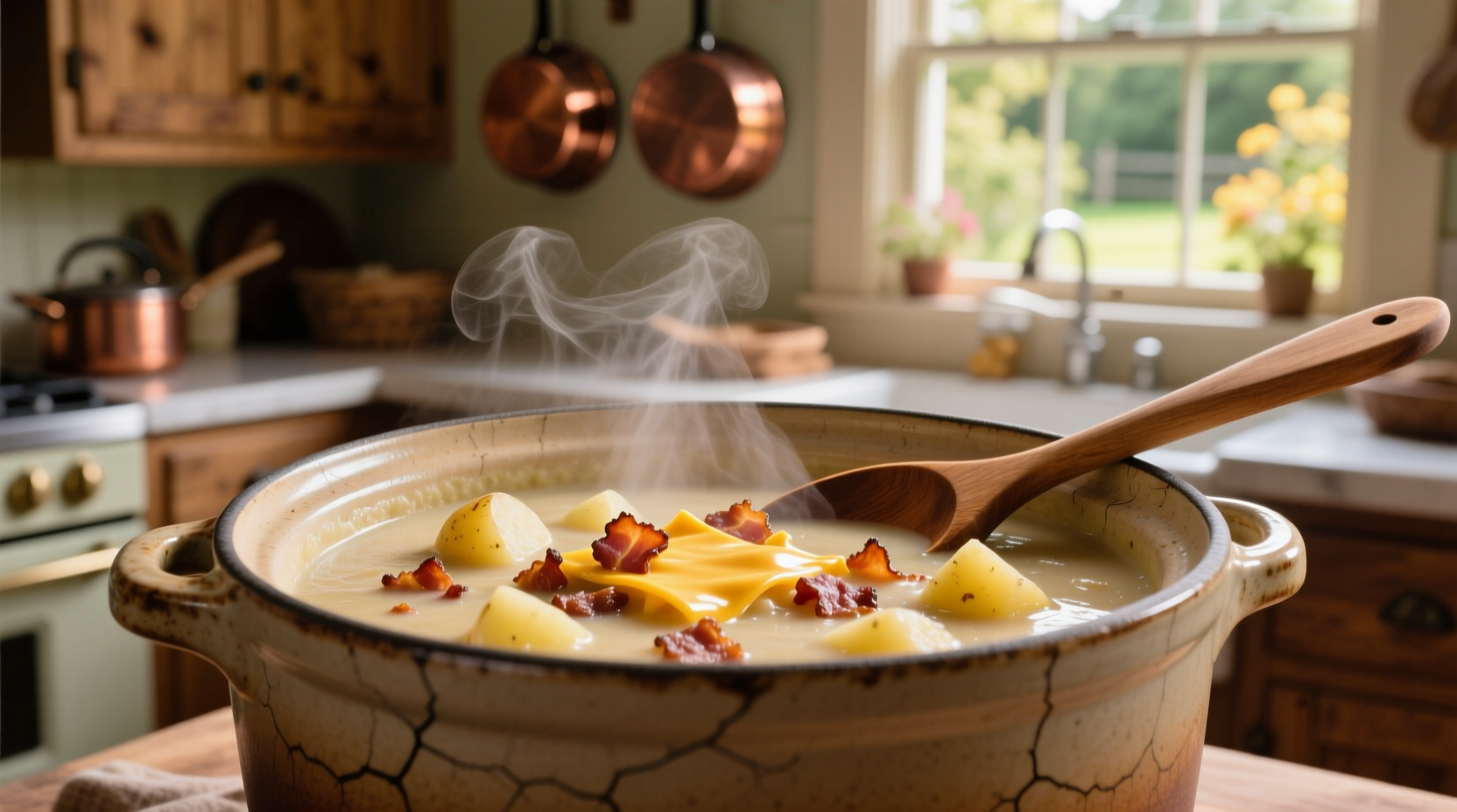 Perfect Slow Cooker Loaded Potato Soup Recipe in 15 Minutes