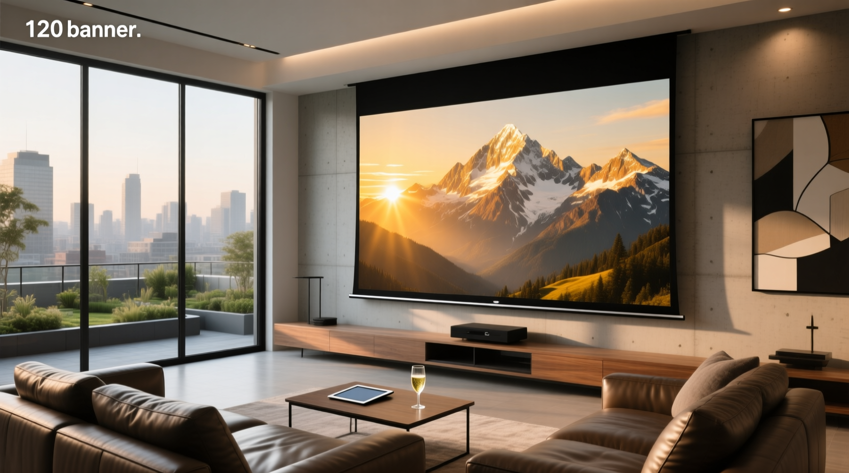 120 inch projector screen size explained
