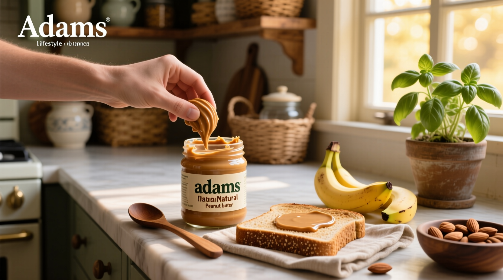 adams natural peanut butter review