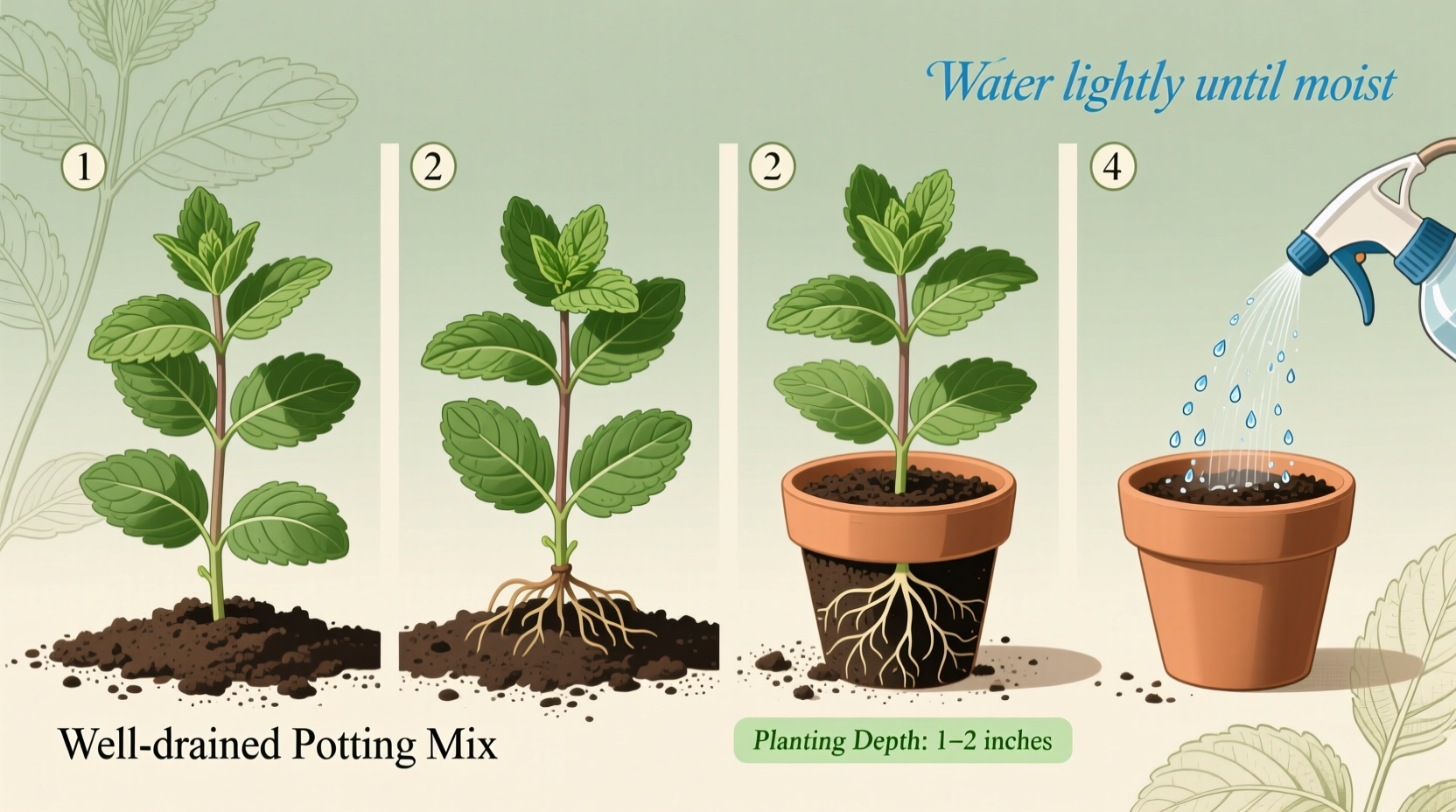 how to plant a mint plant