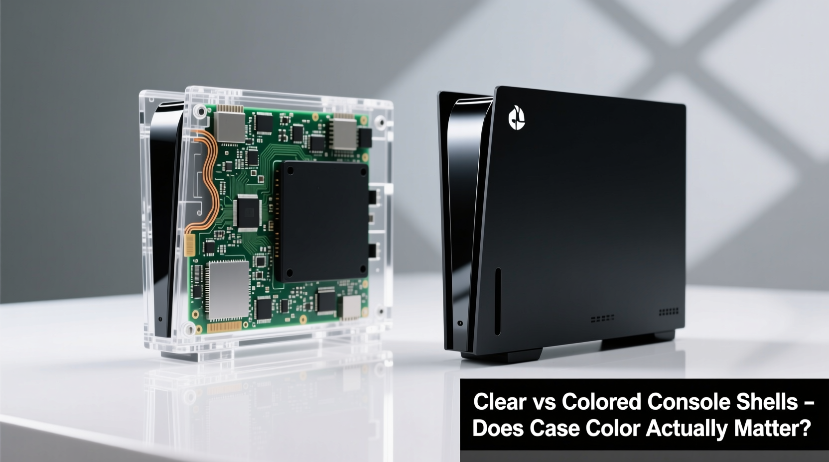 clear vs colored console shells does the case color actually matter
