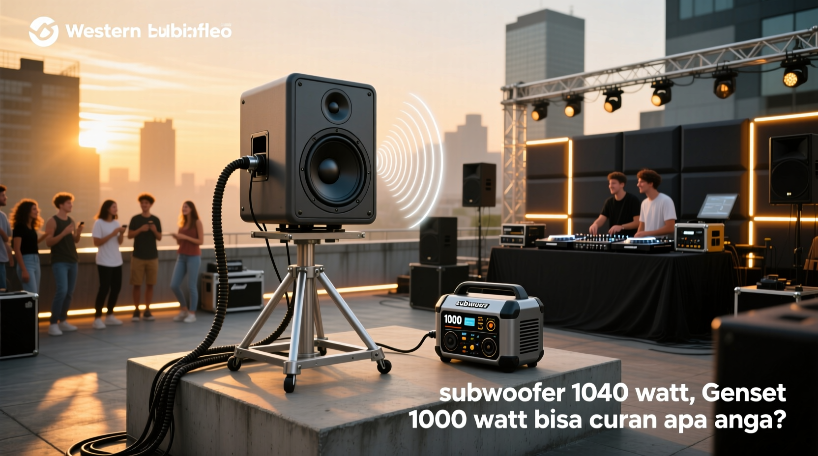 1000 Watt Subwoofer and Genset Use Guide